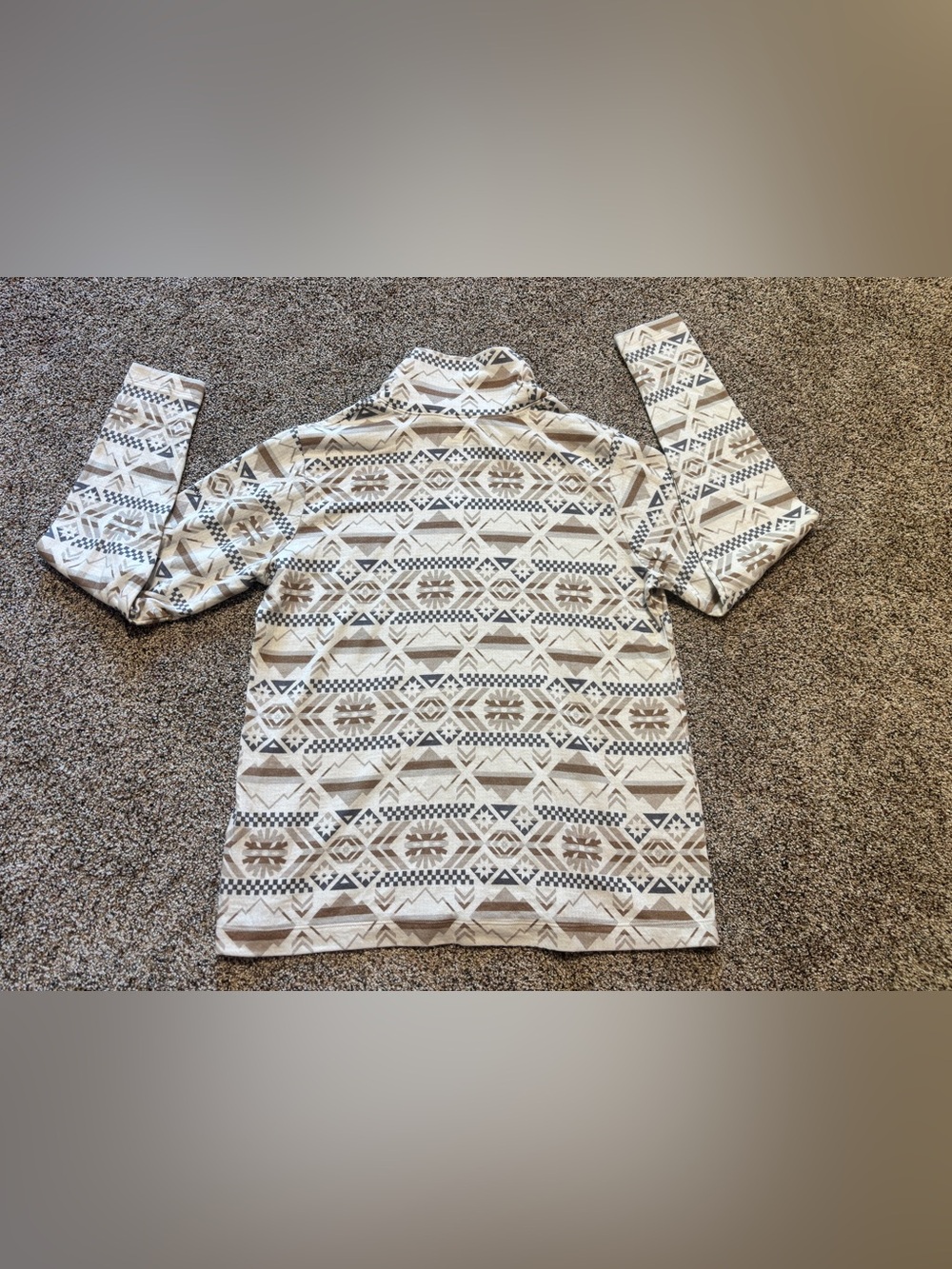 Columbia Women's XL Holly Hideaway Funnel Neck Shirt Turtleneck beige ski base - Picture 7 of 7